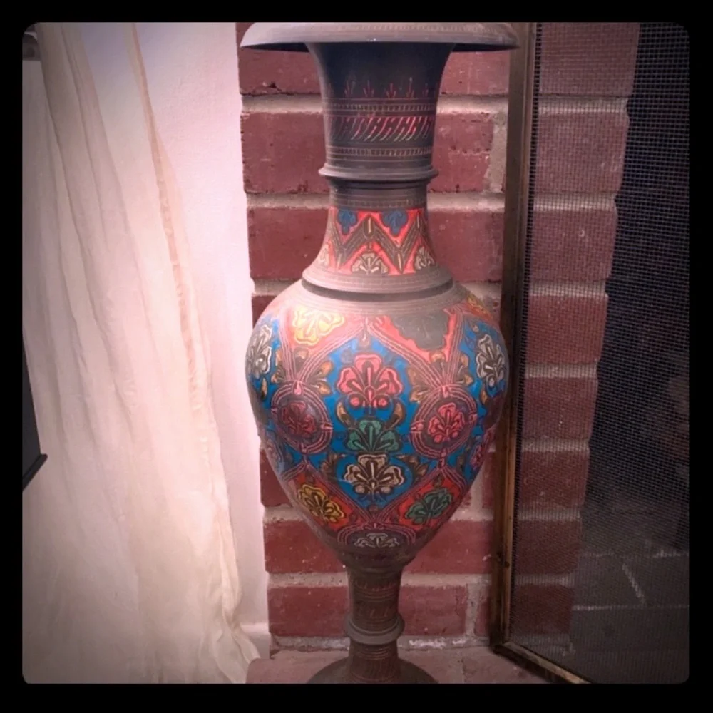 Large Antique Bronze Vase